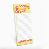 Knock Knock Groceries & Sh*t Make-A-List Pads