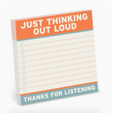 Knock Knock Thinking Out Loud Sticky Notes