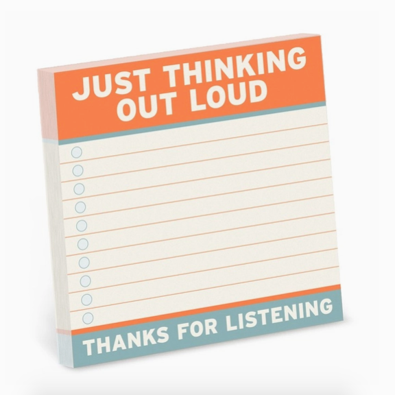 Knock Knock Thinking Out Loud Sticky Notes