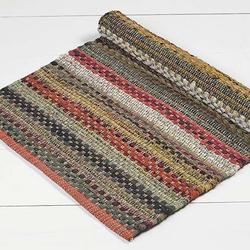 Aztec Chindi Rug Red