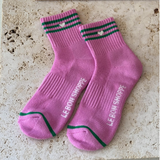 Le Bon Shoppe Girlfriend Socks - Rose Pink and Heart