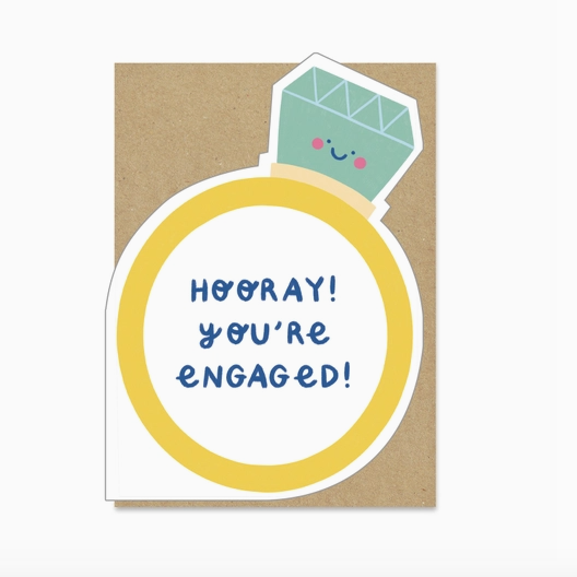 Diamond Ring Engagement Card