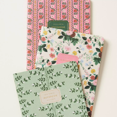 Dahlia Stitched Notebooks - Set of 3