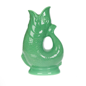 Ceramic Gluggle Jug - Pea