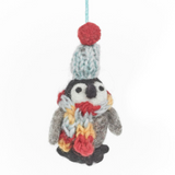 Frosty Penguin - Felt Hanging Christmas Decorations