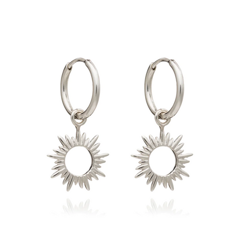 Rachel Jackson Eternal Sun Mini Hoop Earrings - Sterling Silver