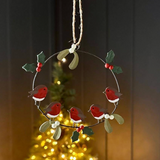 Robin Ring Hanging Christmas Decoration