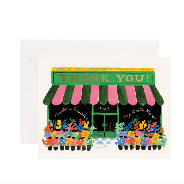 Rifle Paper Flower Shop Thank You Card