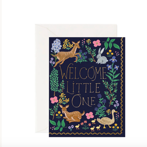 Rifle Paper Welcome Little One Card