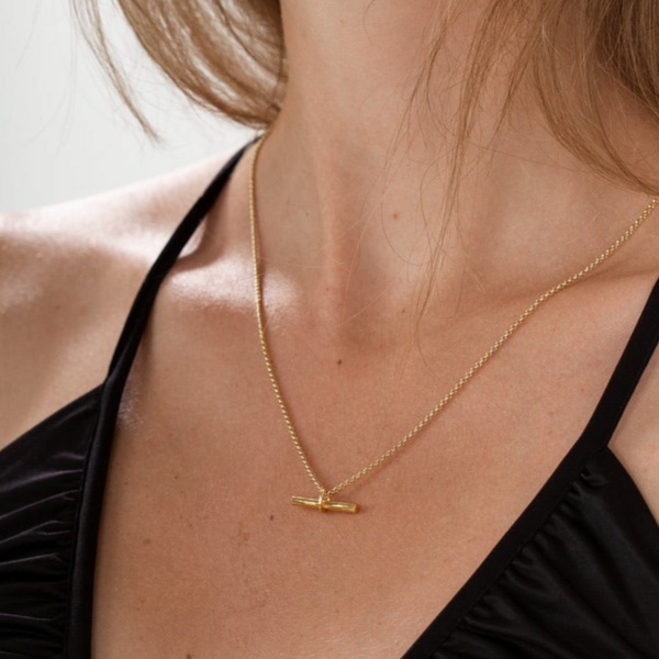 One & Eight Gold Willow Necklace