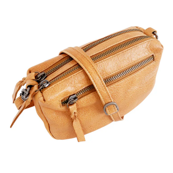 Black Colour - Tan Soft Box Leather Bag