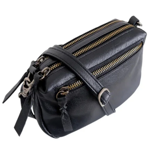 Black Colour - Black Soft Box Leather Bag