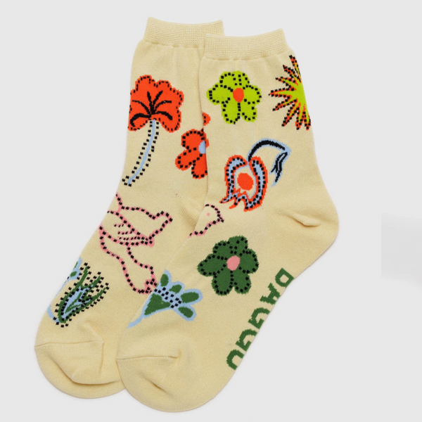 Baggu Crew Sock - Birds