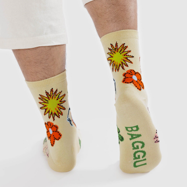 Baggu Crew Sock - Birds