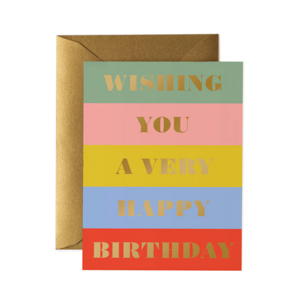Birthday Wishes- Rifle Paper Card
