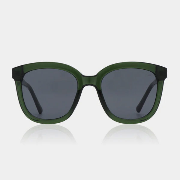 A.Kjaerbede - Billy Dark Green Transparent Sunglasses