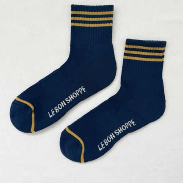 Le Bon Shoppe Girlfriend Socks - Navy