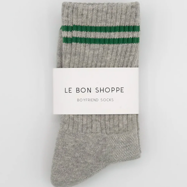 Le Bon Shoppe Boyfriend Socks - Light Grey