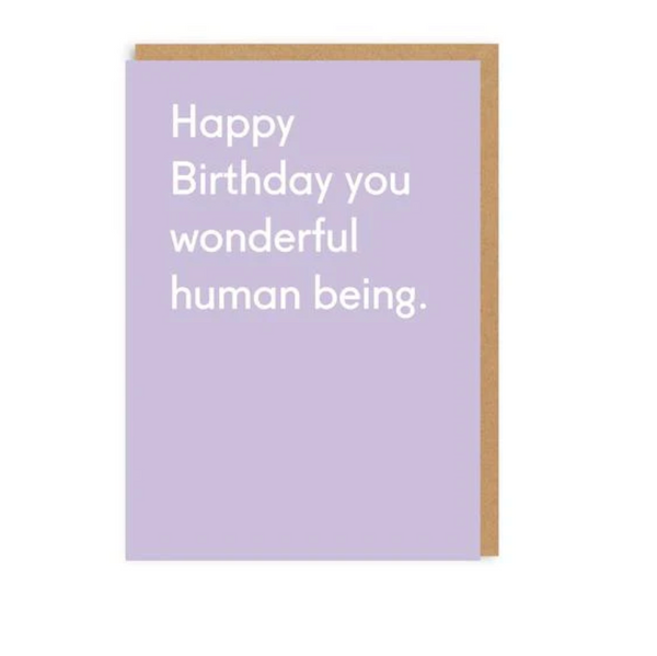 Wonderful Human Being Card