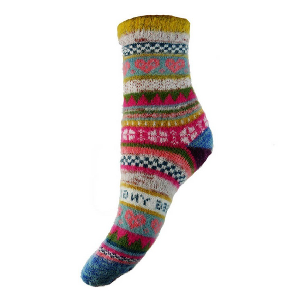 Joya Multicolour socks - Yellow Cuff