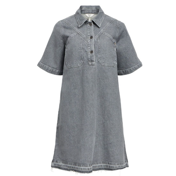 Object Denim Mini Dress - Grey