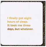 Eight Hours Of Sleep Card