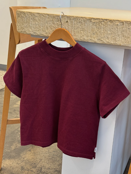 Le Bon Shoppe - Sunset Mock Neck Tee - Cabernet