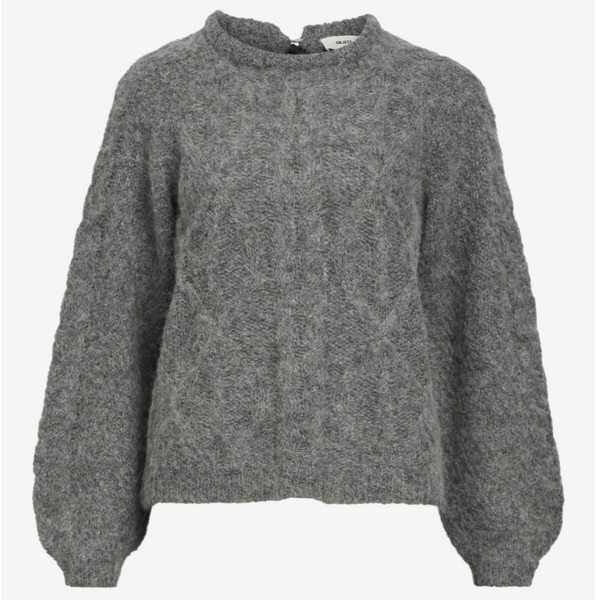 Object Smilla Knit - Grey Melange