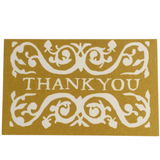 Cambridge Imprint Mini Thank You Cards Mustard - Pack of 6