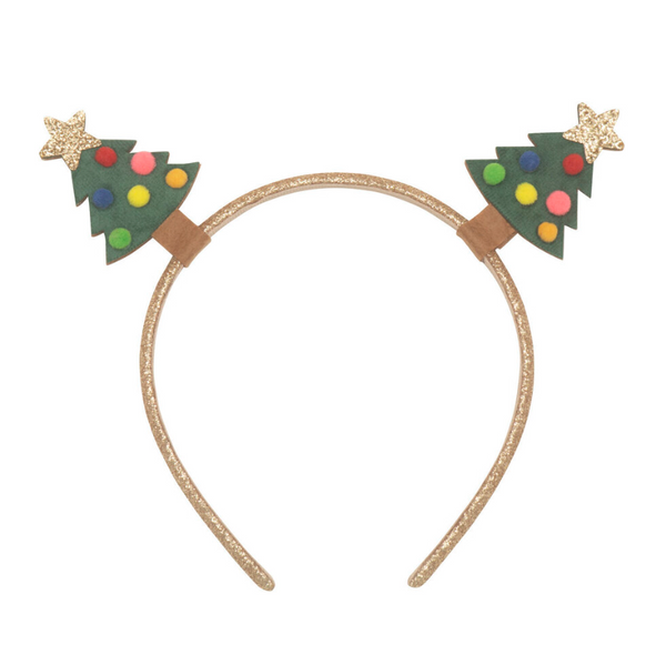 Rockahula Velvet Christmas Tree Headband