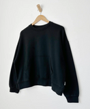 Le Bon Shoppe Poche Terry Top - Black