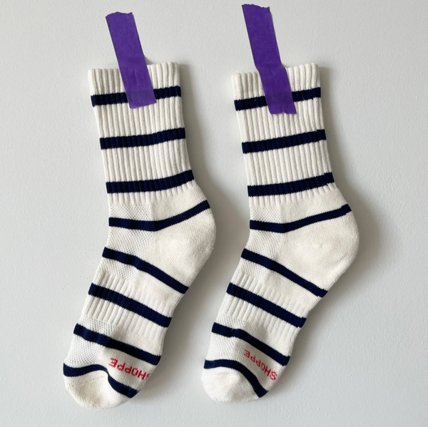 Le Bon Shoppe Boyfriend Socks - Sailor Stripe