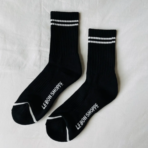 Le Bon Shoppe Boyfriend Socks - Black