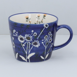 Navy Wild Daisy Mug