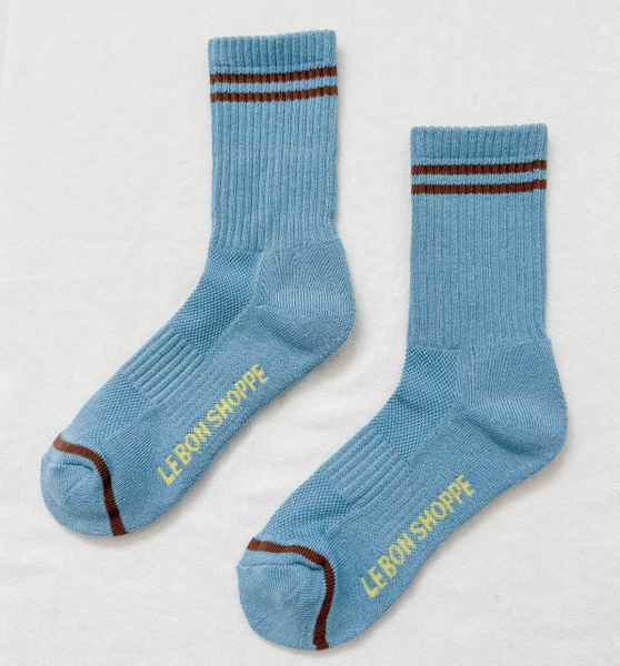 Le Bon Shoppe Boyfriend Socks - Powder Blue