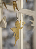 Hanging Angel Decoration Brass