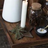 Star Candle Holder - Brown