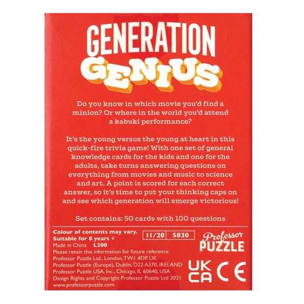 Mini Generation Genius Trivia