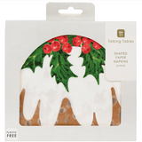 Botanical Holly Shaped Pudding Napkins (20 Pack)