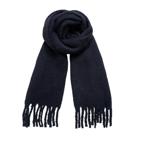 Black Colour Lorraine Soft Scarf - Black