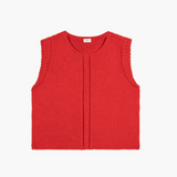 An'ge Legringo Sleeveless Cardigan - Rouge Red