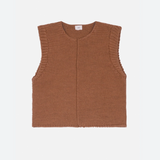 An'ge Legringo Sleeveless Cardigan - Noisette