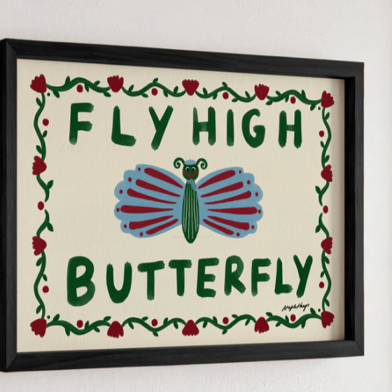 Fly High Butterfly Framed Print