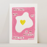 Breakfast With You Framed Print