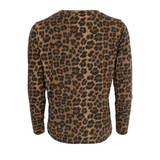 Black Colour - Zelda Leopard Long Sleeved Tee