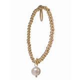 Solo Pearl Bead Elasticated Bracelet