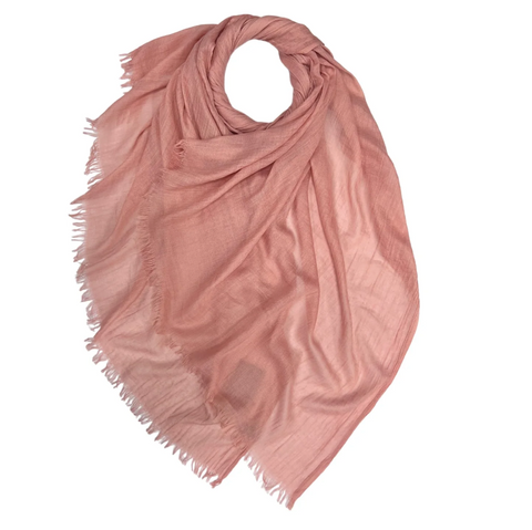 Blush Classic Cotton Blend Plain Scarf