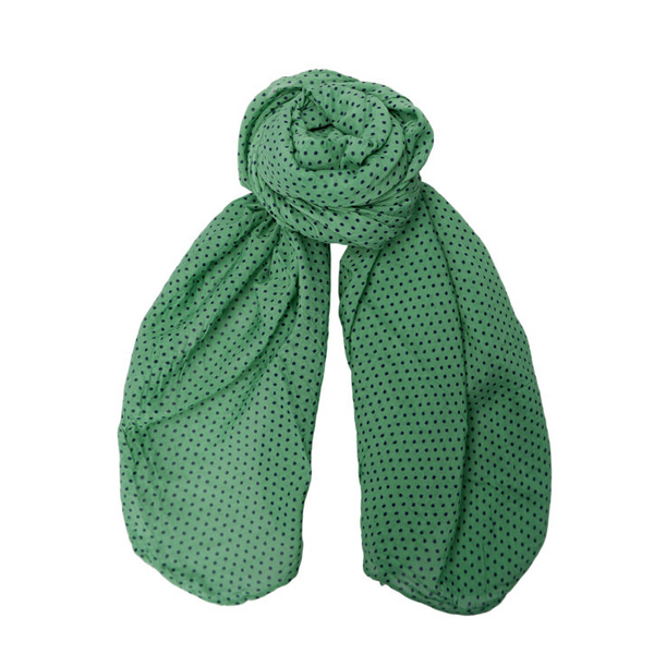 Black Colour Luca Scarf - Green