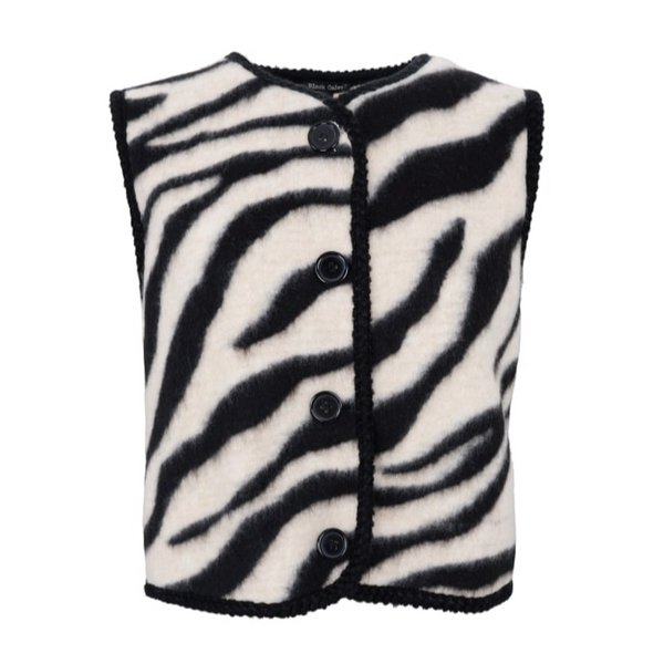 Black Colour Zeleste Fleece Vest