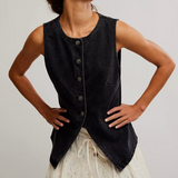 Free People - Aimee Vest - Black